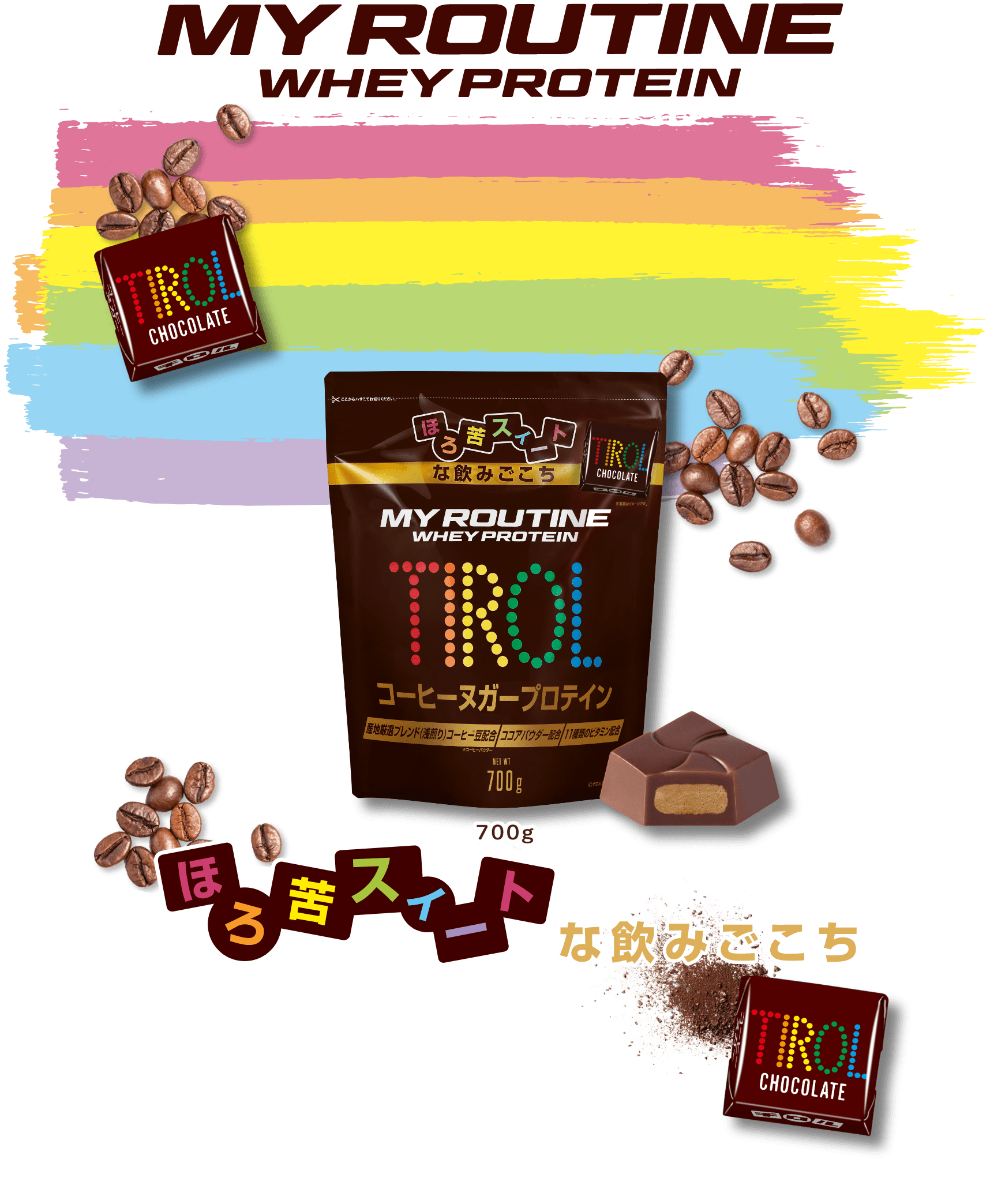 MY ROUTINE WHEY PROTEIN ほろ苦スイートな飲みごこち 700g 3,780円(税込)