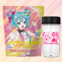 マイルーティンDECO27×初音ミク　コラボ　プロテイン　ストロベリーバナナ風味 DECO*27×初音ミク×マイルーティーンコラボトレーニング後のはっ